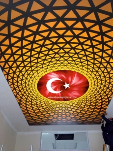 Girdap temal� barissol tavan, bayrakl� tavan
