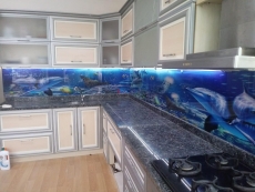 Mutfak tezgah aras� cam panel �stanbulda