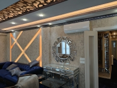 Bronz Ayna Duvar Kaplama Uygulama